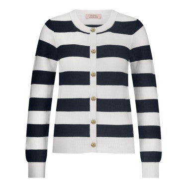 Cassie stripe cardigan Off White