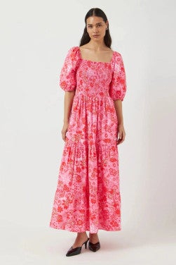 YASPARISA 2/4 ANKLE DRESS S. Roze