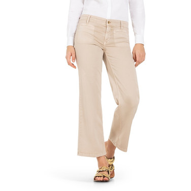 Tess Cropped Jeans Zand