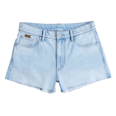 True Short raw edge wmn Blauw KL