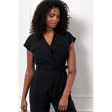 Nancy cargo jumpsuit Zwart 1