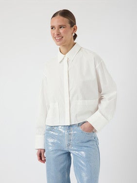 YASLEE LS SHORT SHIRT S. NOOS Wit 1