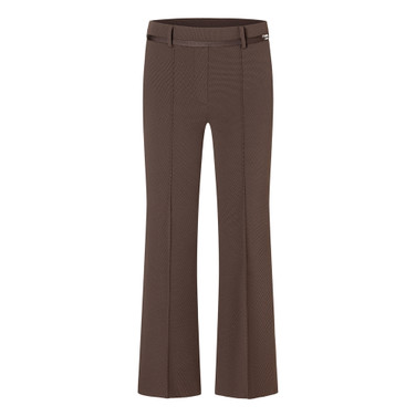 Francoise Cropped Pantalon Bruin 1
