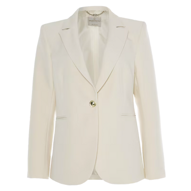 Blazer met 1 Knoop Beige