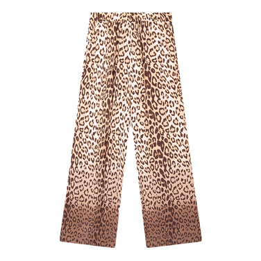 Ladies Woven Animal Crepe Pants Bruin 1