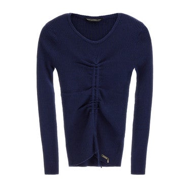 Longsleeve Sweater ribstof Zwart KL