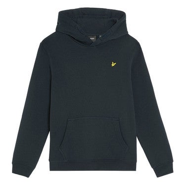Brush Back Pullover Hoodie Donker Blauw