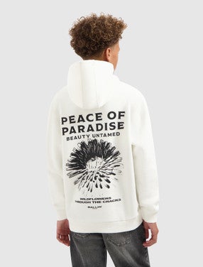 Junior Peace Of Paradise Hoodie Off White