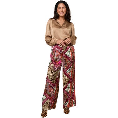 Maya Satin Gold Top Goud