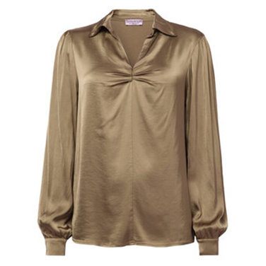 Maya Satin Gold Top Goud
