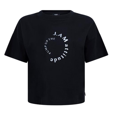 LARA SHIRT CO 138 short sleeve wide fit j.am print Zwart 1