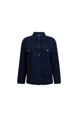 KAE JACKET DH 733 long sleeve oversized Blauw