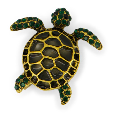 Broche Schildpad Groen