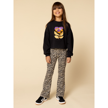 Little jaquard pants leopard Bruin 1