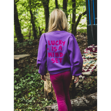 Little sporty scuba sweat sweater lucky Paars