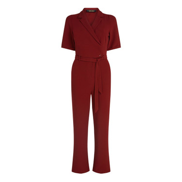 Doris Jumpsuit Woven Crepe Rood