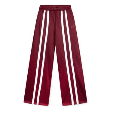 Ladies Knitted Training Sweat Pants Bordeaux