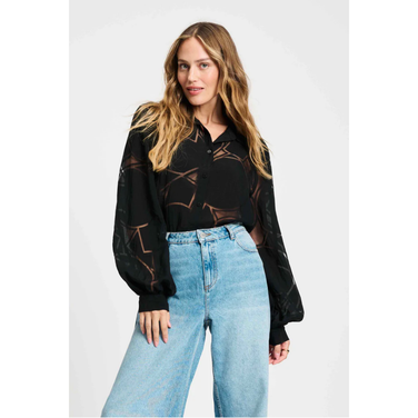 BLOUSE - Graphite Black Zwart 1
