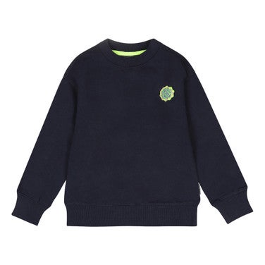 Heelflip Sweater Backprint Halfpipe Donker Blauw