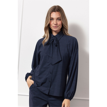 Maxine denim blouse Donker Blauw
