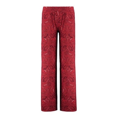 JANE-PA Bloemenprint Pants Rood