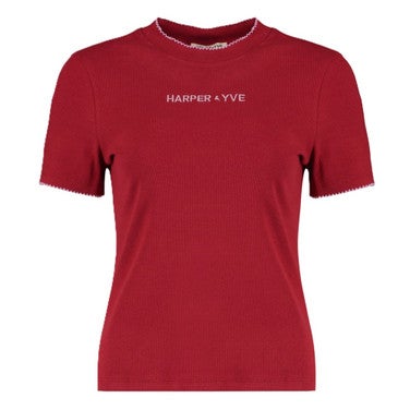 CAMMY-SS Logo T-shirt Rood