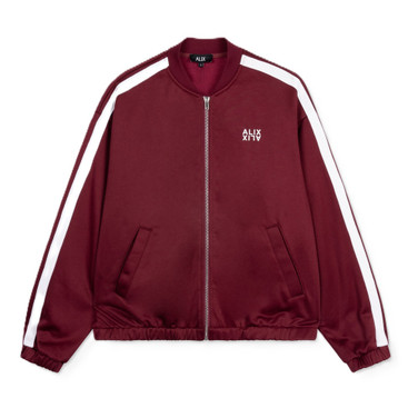 Ladies Knitted Trainings Sweat Jacket Bordeaux