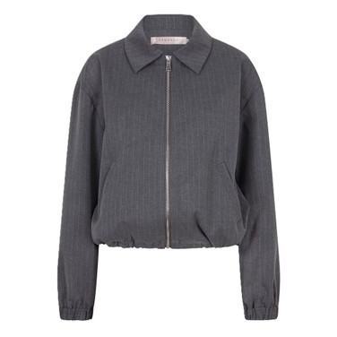 Jacket bomber pinstripe Grijs