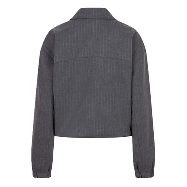 Jacket bomber pinstripe Grijs