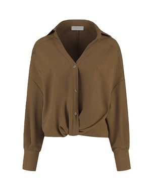 Hailey Blouse Bruin 1
