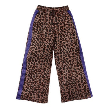 Ameera Wide Leg Pants Leopard Bruin 1
