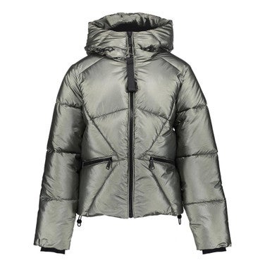 Jacket metallic boxy Groen