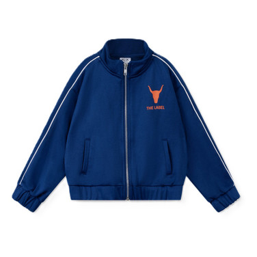 kids knitted training jacket Blauw