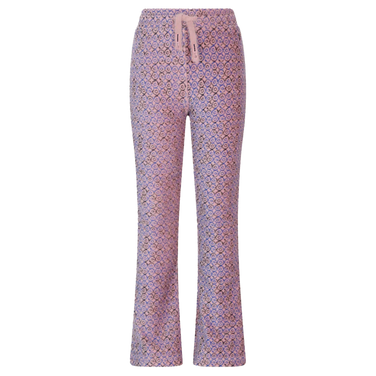 Sady AOP Rib Jersey Flared Pants Blauw