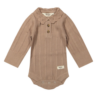 Avusy Romper Rib Ruffled Roze