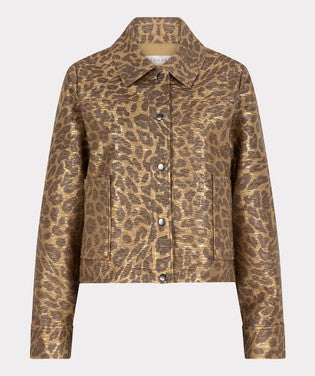 Jacket Leopard Goud