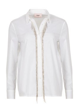 Blouse Bina Rhinestone Off White