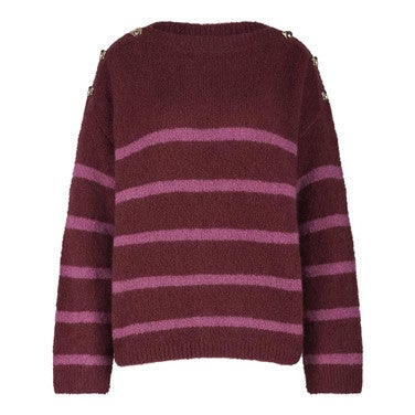 Suzette stripe pullover Bordeaux