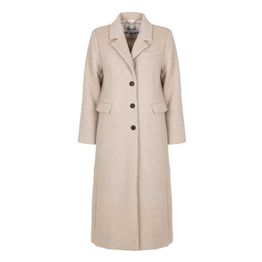 Pony Wollen Jas Off White