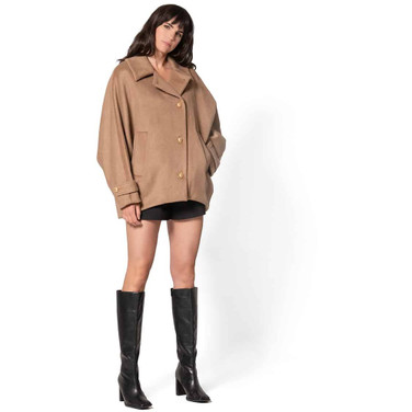 Wollen Cape Jas Camel