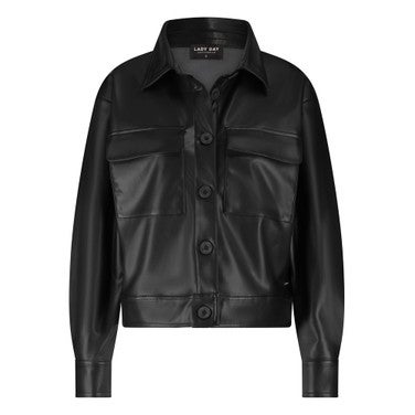 Audrey brushed Jacket Zwart 1