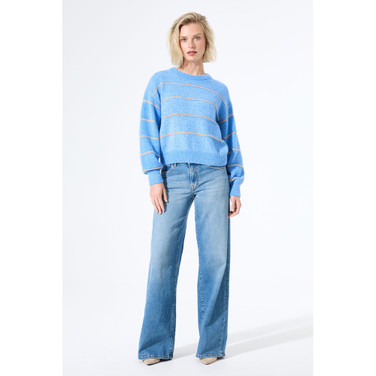 I50254 Ladies Pullover Blauw