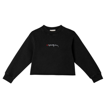 Sweatshirt Cropped Stella Signature Zwart 1