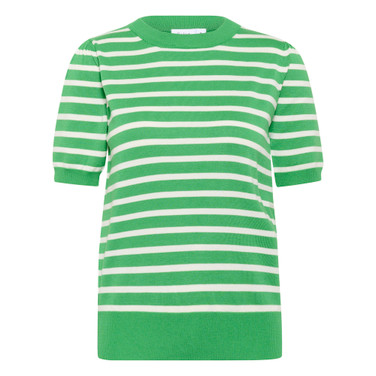 MilaSZ SS Striped Pullover Groen