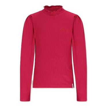 Koss Ecovero Rib Jersey Essential Tshirt Roze