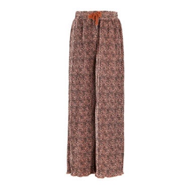 Sun AOP Leopard Plissee Palazzo Multi