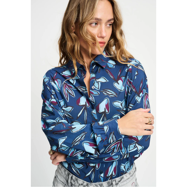 BLOUSE - Mila Dashing Nights Blauw