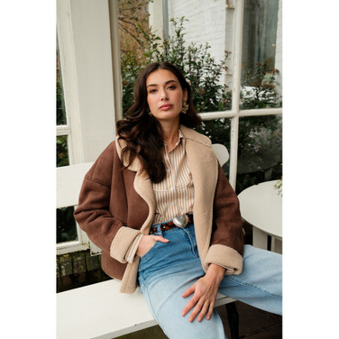 Taressa jacket Bruin 1