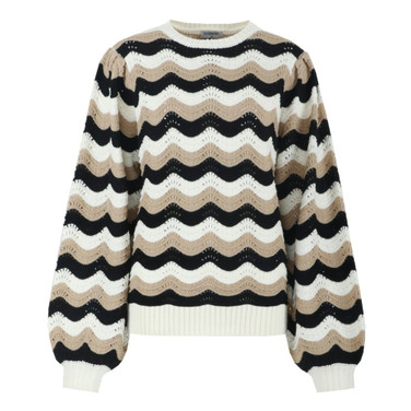 Narelle knit sweater Bruin 1