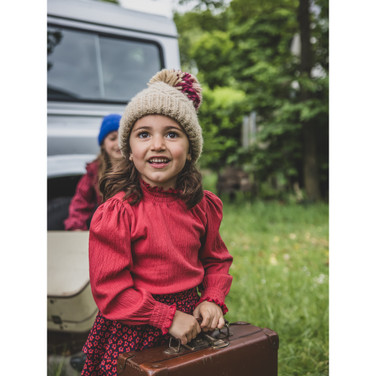 Little longsleeve t-shirt turtle Rood